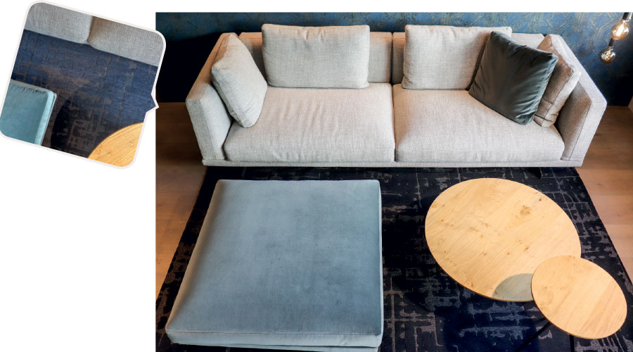 PREMIUMTEPPICHE  Hochwertiger Teppich nachhaltig & fair in Belgien produziert für die anspruchsvolle Raumgestaltung in verschiedenen Farben und Designs.   Gesehen bei  Einrichtungsstudio Gerstl in Latsch. 