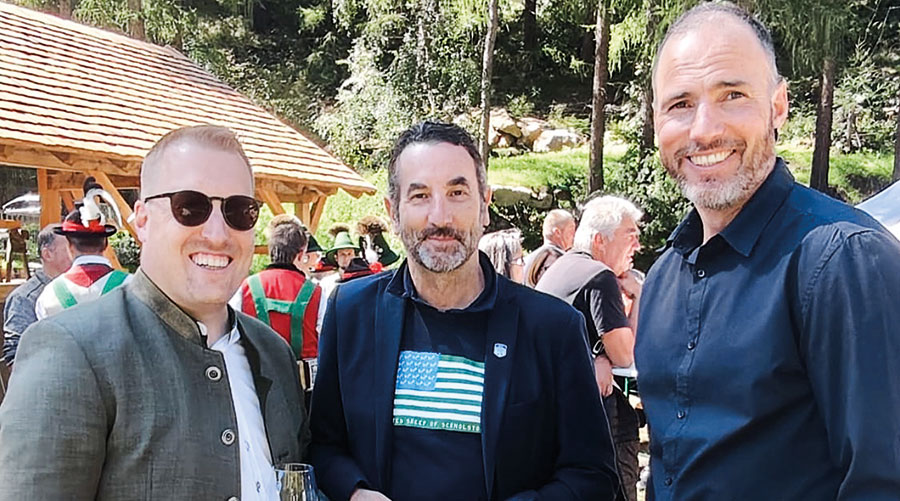 für die Schnnalser Spezialitätenwochen Benjamin  Raffeiner, Manfred Waldner und  Harald Rainer