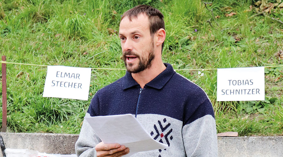 Hatte die Bauleitung inne: Benjamin Angerer aus Prad.