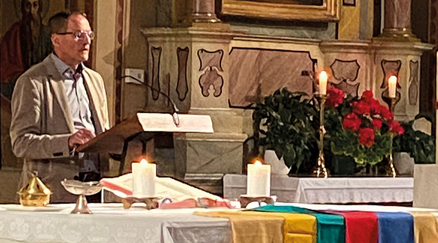 Martin Moriggl dankte allen Mitwirkenden an der stimmgewaltigen, berührenden Andacht 