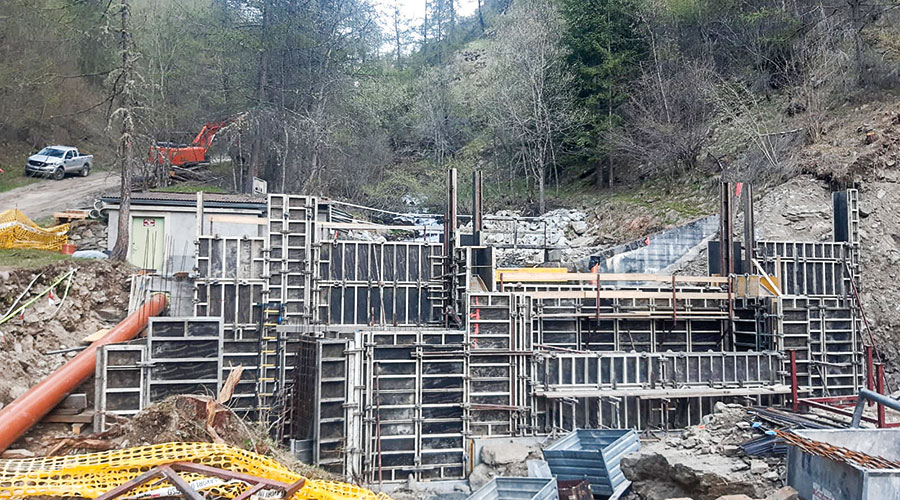 der Bau für die Fassung Zahlwahl Herausfordernde Baustellen in Schlandraun