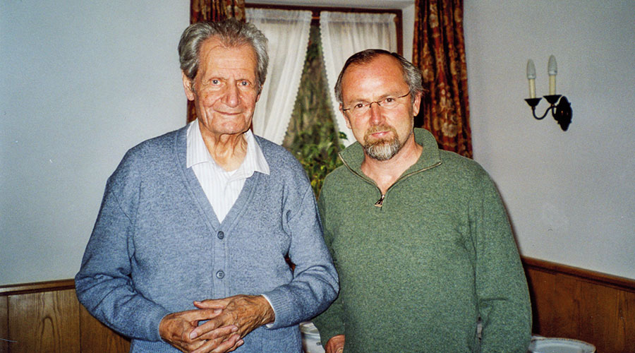Sepp Theiner und Peter Tscholl, am 4. November 2005 (Foto Rudi Theiner)