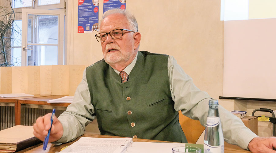 Franz Angerer, der Autor des Buches  „Die Suldenstraße“, herausgegeben im Effekt Verlag. 