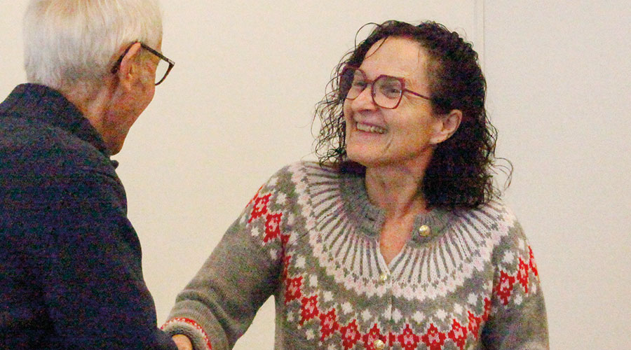 die Präsidentin des Freundeskreises Marienberg Sibille Tschenett 