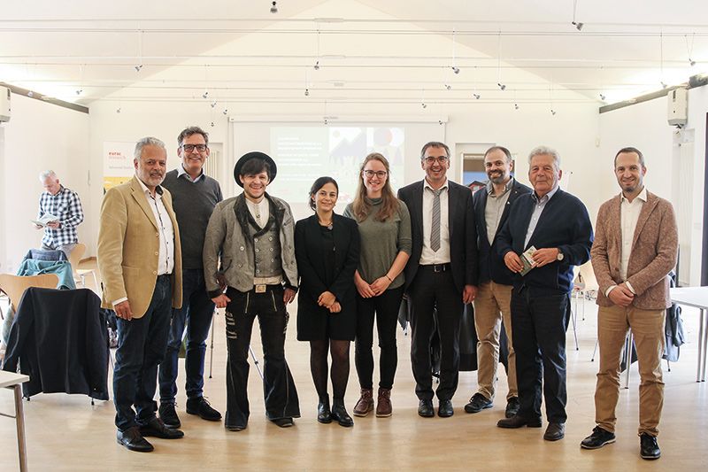 v. l.: Harald Pechlaner, Harald Gohm, Johannes Abart, Elisa Piras, Jana Ganzmann, Heiko Hauser, Luca Marrollo, Siegfried Gohm und Kurt Gritsch