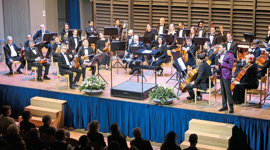 Am 4. Jänner spielte beim Neujahrskonzert in Schlanders das „Orchestra Bartolomeo Bruni APS“ aus Cuneo.