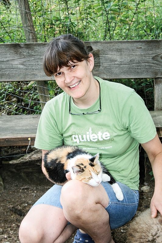 Anita Pichler, Vorsitzende im Tierschutzverein Vinschgau, hat ein großes Herz für Tiere. 