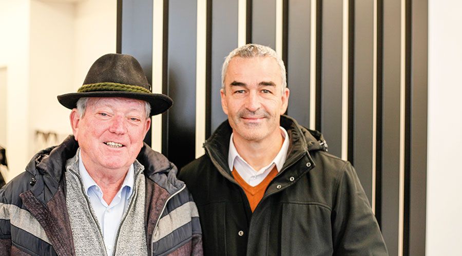 der ehemalige Präsident des Tourismusverbandes Vinschgau und der aktuelle Präsident des TV Schlanders-Laas Karl Pfitscher und der Grauner BM Franz Prieth