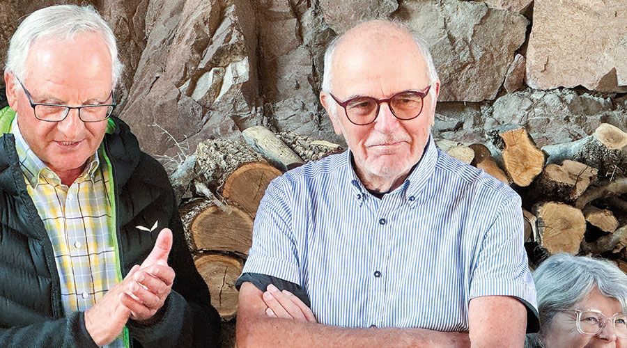 Heinrich Moriggl mit Gastgeber Günther Ziernhöld