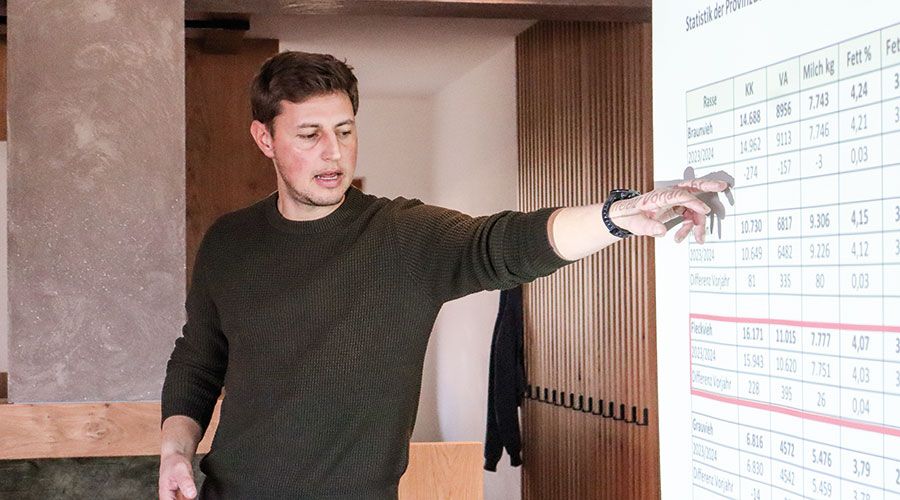 Matthias Prünster  vom Rinderzuchtverband