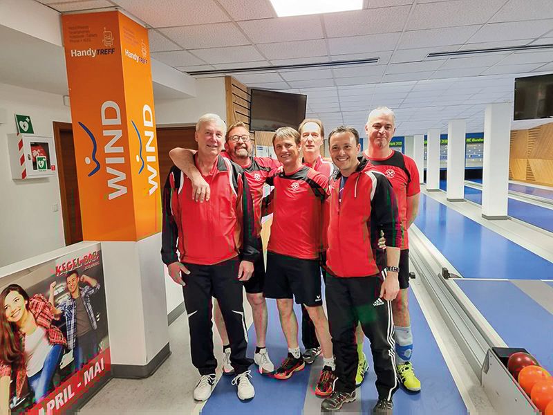 v.l.: Egon Staffler, Elmar Pilser, Werner Gruber,  Ivo Verdross, Manfred Rainalter und Hannes Pichler