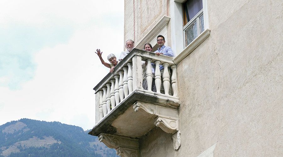 Der Gründer der klinischen Zytogenetik Albert Schinzel auf dem Balkon des Rittersaals