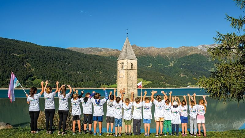 die  jungen Läuferinnen und Läufer am Grauner Turm