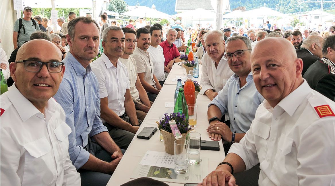 Anwesend waren auch viele Bürgermeister des Tales und Vertreter von Vereinen und Verbänden
