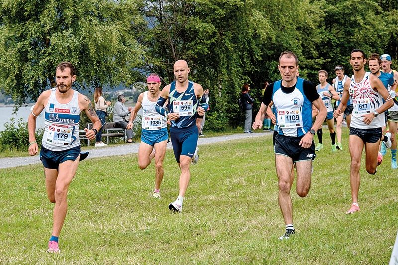 Der Sieger Andrea Soffientini (Nr. 179), der zweitplatzierte Markus Ploner (Nr. 1109) und der  Drittplatzierte Peter Lanziner (Nr. 596)