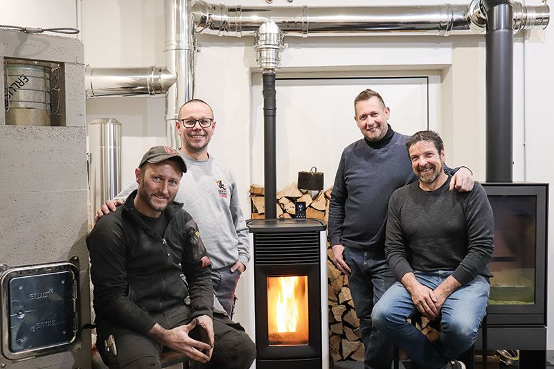 v. l. Johannes Tappeiner, Hanspeter Schwemm, Helmuth Holzner und Richard Schupfer, es fehlt im Bild Christian Eberhart
