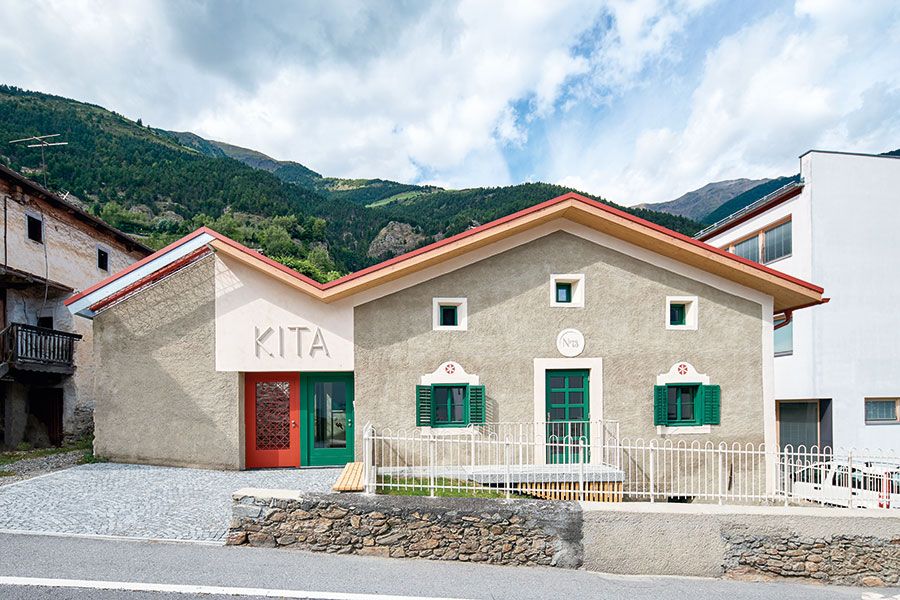 Die sanierte Kita in Kortsch, Teil des Projektes „Kortsch auf der Lahn“