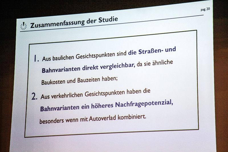 Zusammenfassung der am 4.12.2017 in Mals vorgestellten Studie zur Verbindung Mals-Veltlin